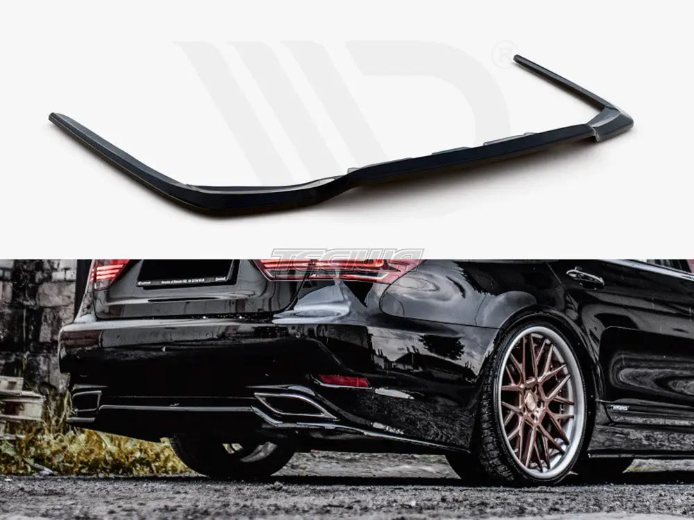 Maxton Design Central Rear Splitter Lexus LS MK4 Facelift 12-17