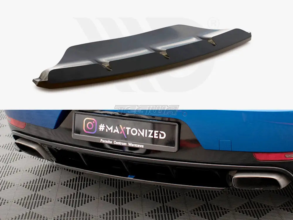 Maxton Design Central Rear Splitter Porsche Macan Mk1