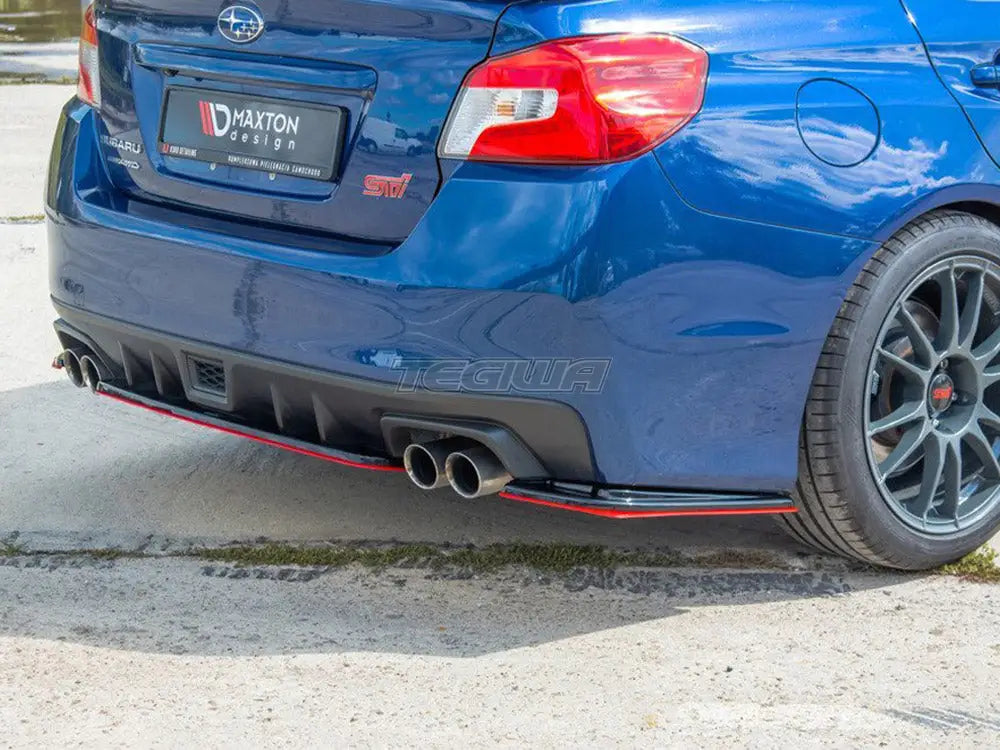 Maxton Design Central Rear Splitter V.2 Subaru WRX STI