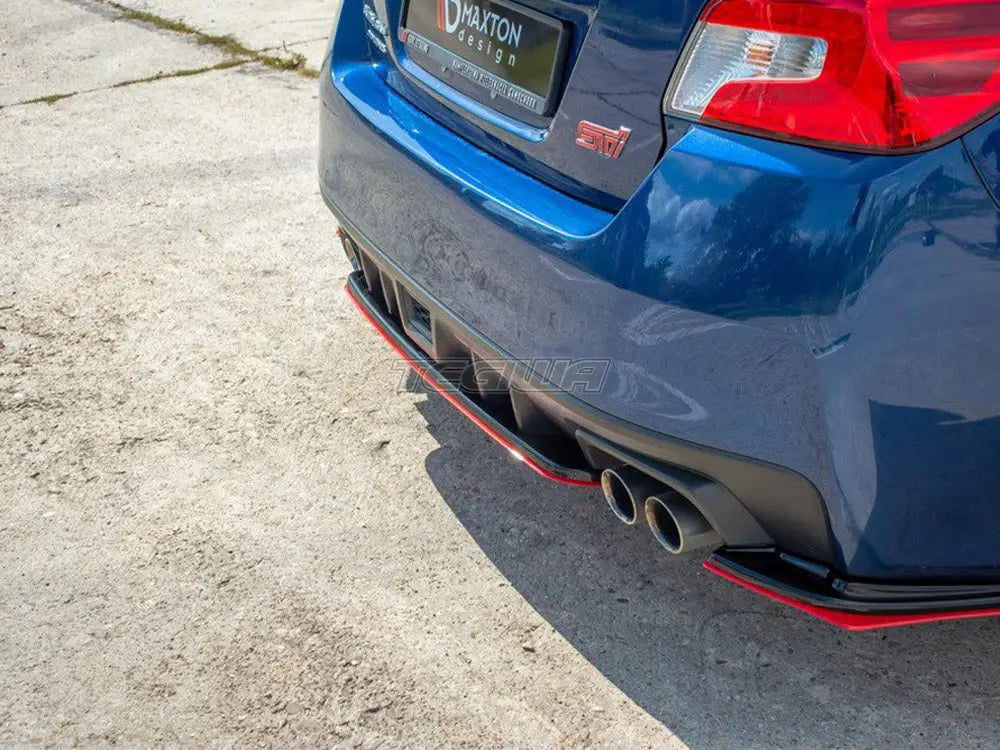 Maxton Design Central Rear Splitter V.2 Subaru WRX STI