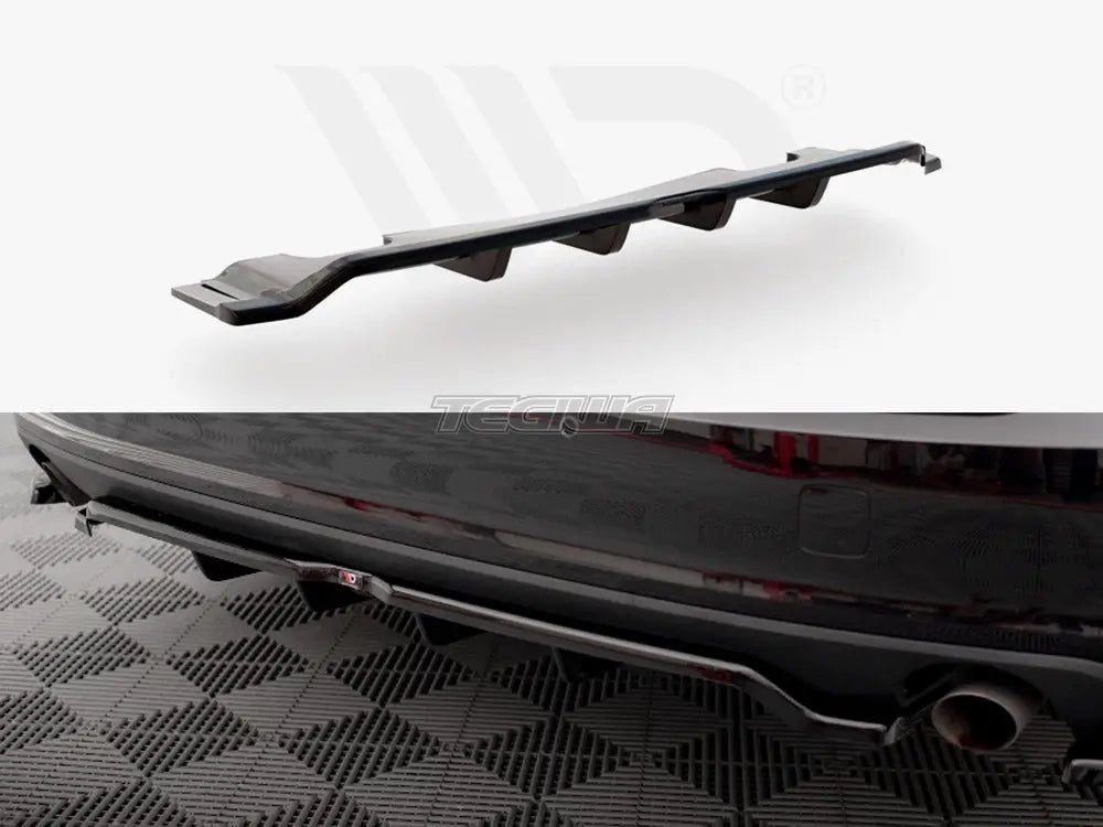 Maxton Design Central Rear Splitter V.2 Vertical Bars Volvo V90 Mk2