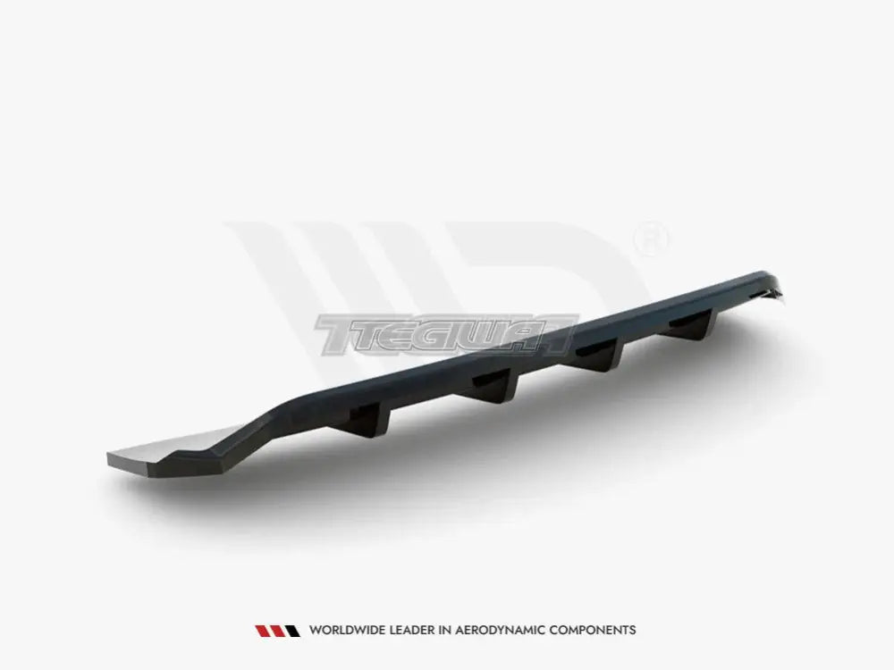 Maxton Design Central Rear Splitter Vertical Bars Audi A4 Competition B9