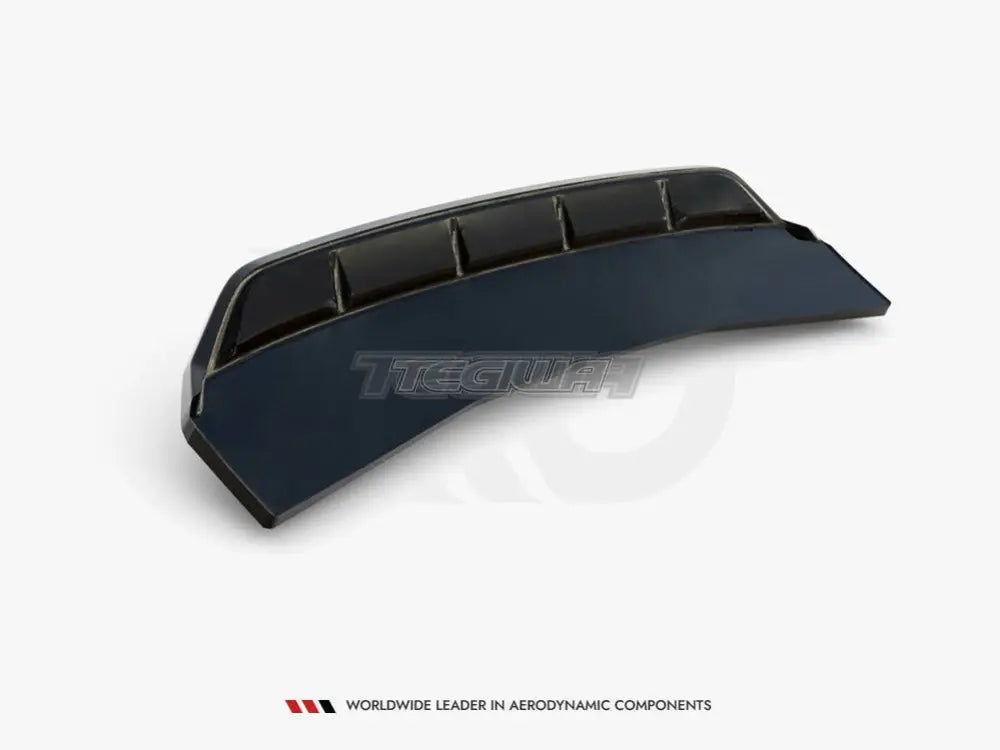 Maxton Design Central Rear Splitter Vertical Bars Audi A4 Competition B9