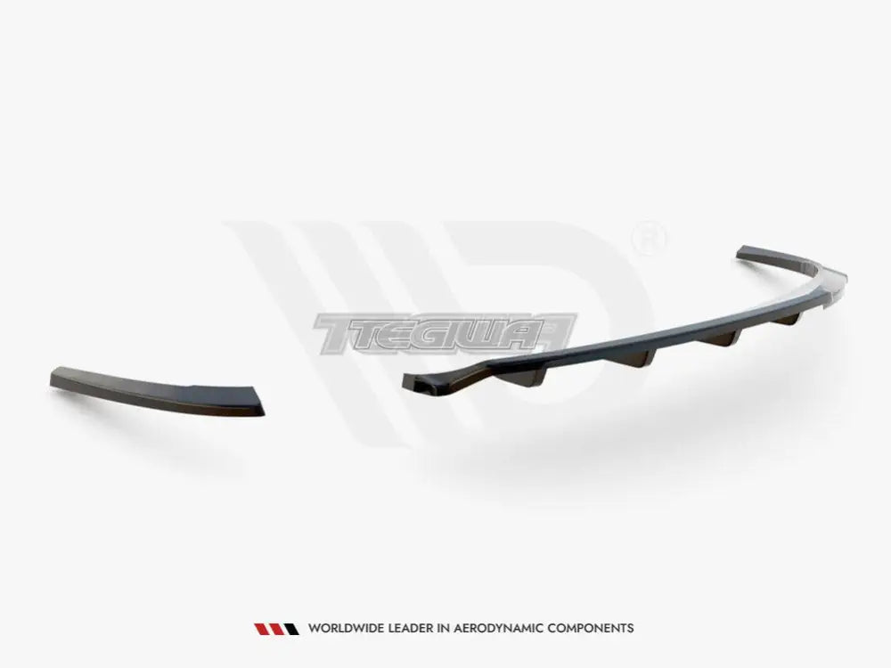 Maxton Design Central Rear Splitter Vertical Bars Audi A5 Coupe 8T Facelift