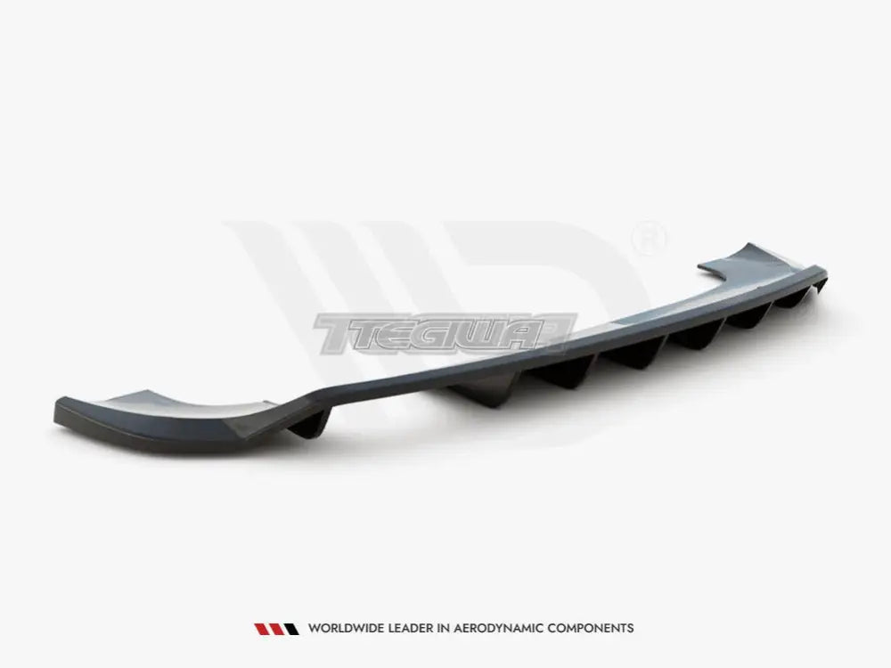 Maxton Design Central Rear Splitter Vertical Bars Audi Q3 8U Facelift 14-18