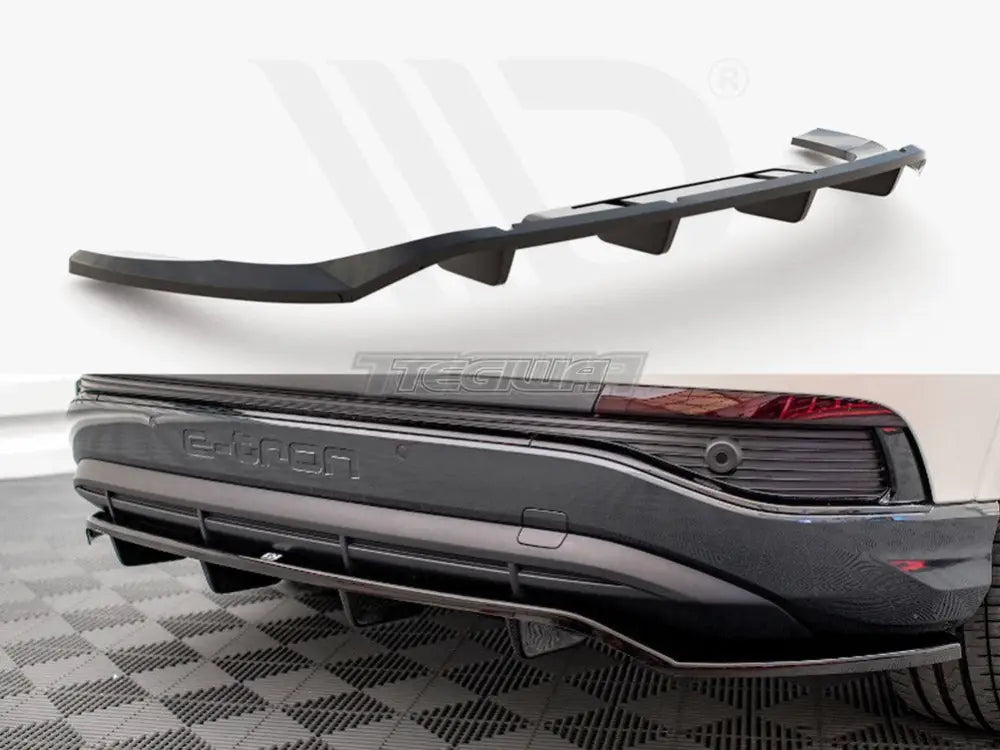 Maxton Design Central Rear Splitter Vertical Bars Audi Q4 e-Tron Sportback Mk1