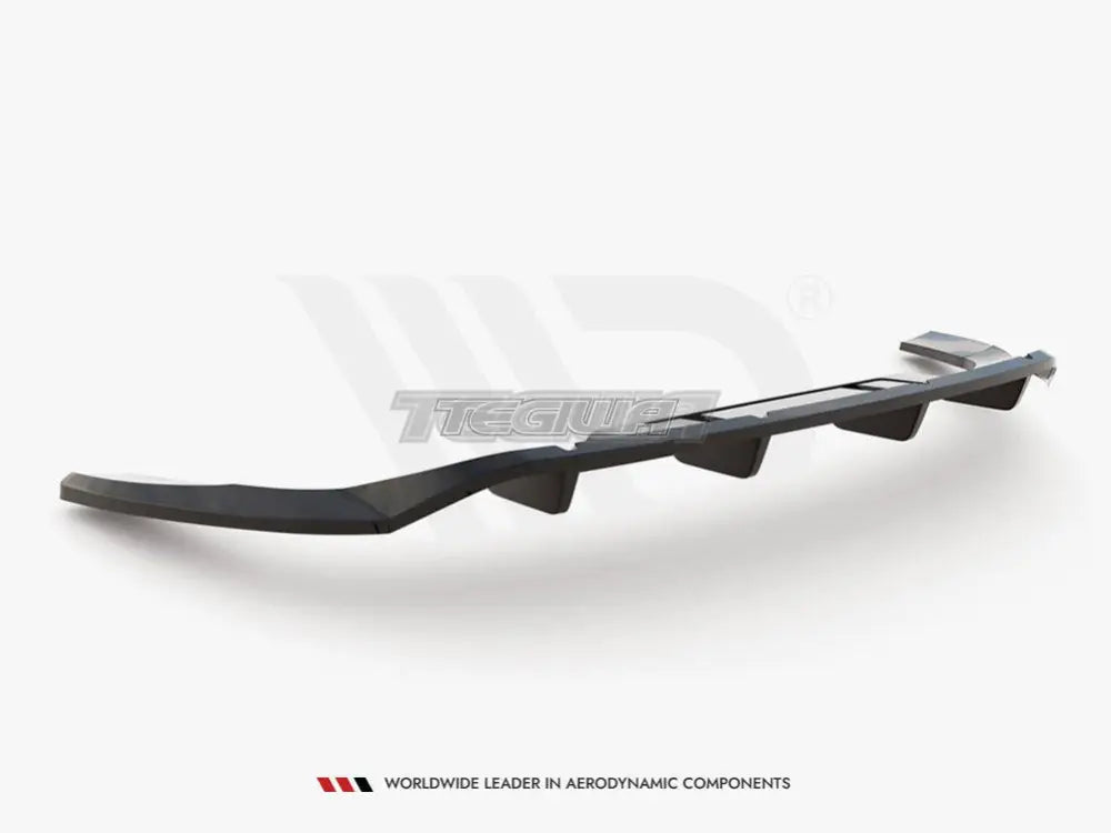 Maxton Design Central Rear Splitter Vertical Bars Audi Q4 e-Tron Sportback Mk1