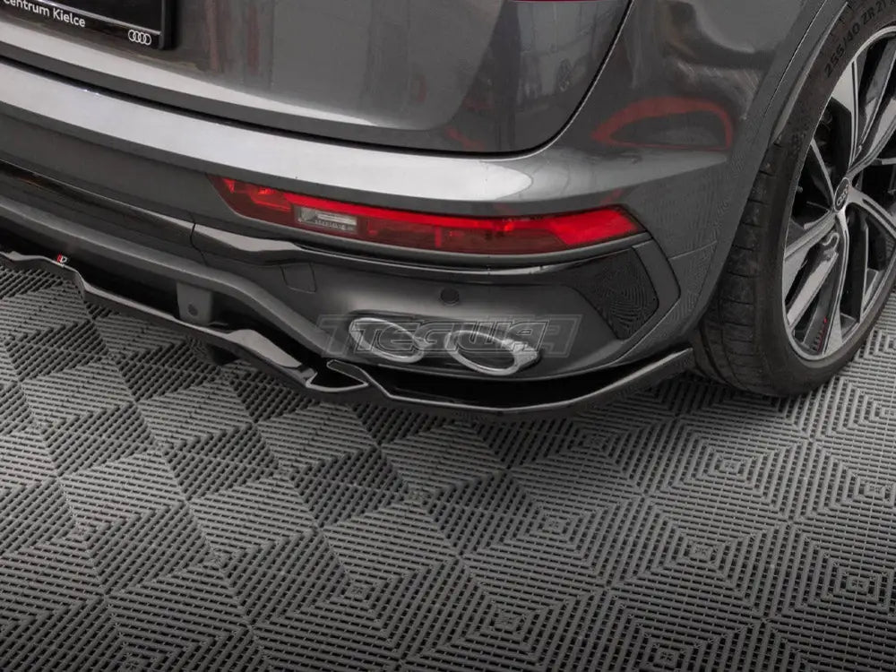 Maxton Design Central Rear Splitter Vertical Bars Audi SQ5 Sportback Mk2 Facelift