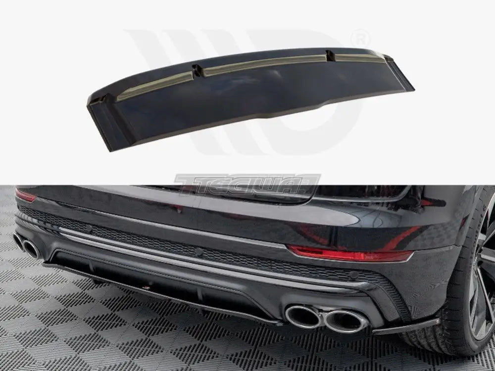 Maxton Design Central Rear Splitter Vertical Bars Audi SQ8 MK1 2020-