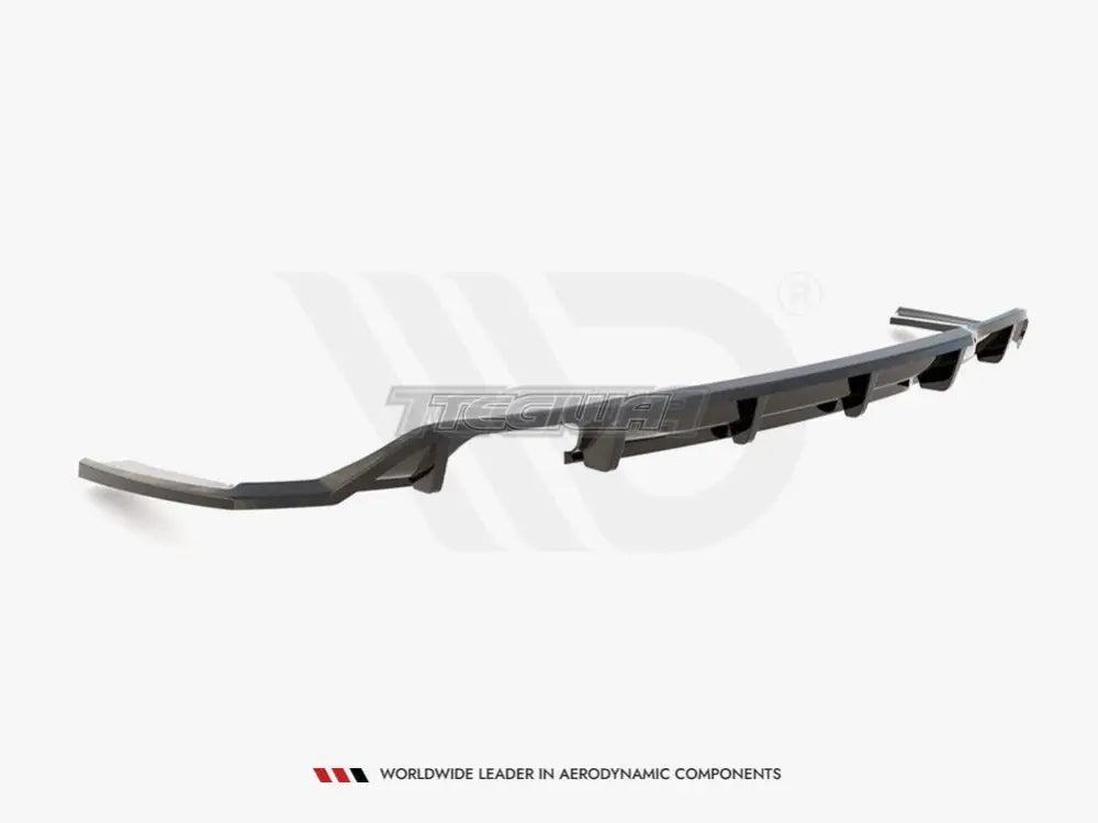 Maxton Design Central Rear Splitter Vertical Bars BMW 2-Series M-Pack F22