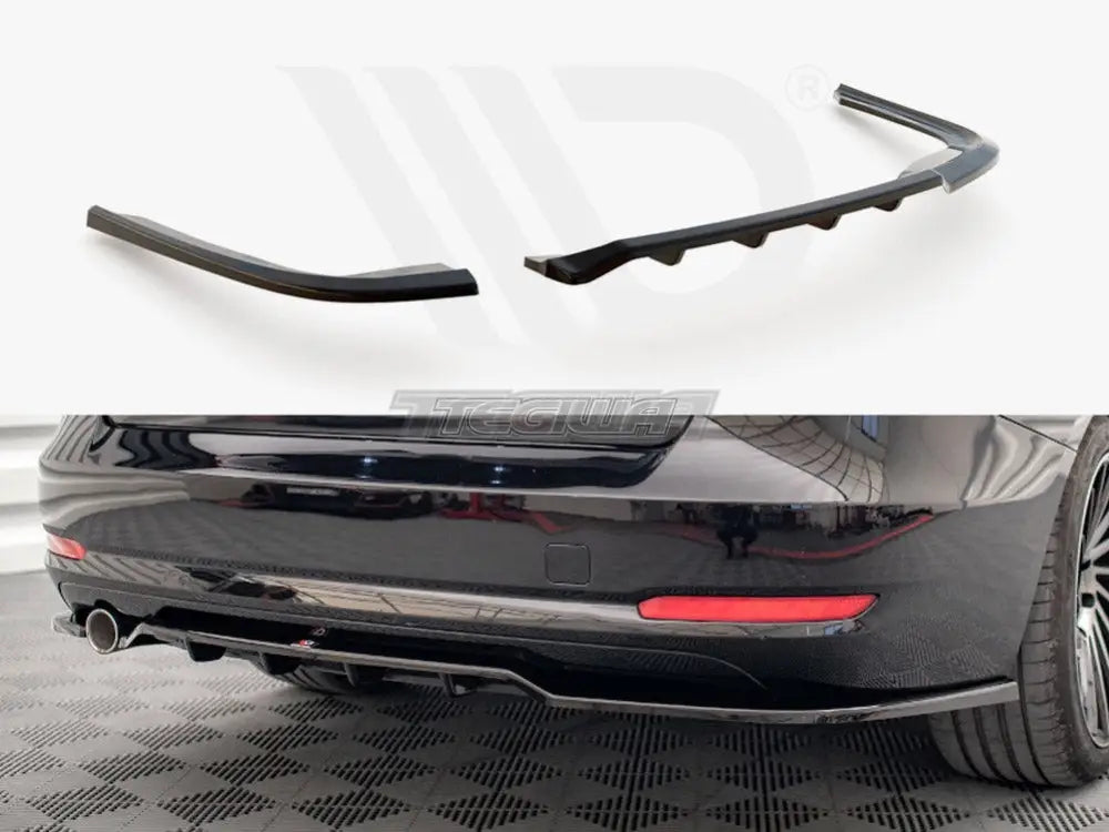 Maxton Design Central Rear Splitter Vertical Bars BMW 3-Series GT F34