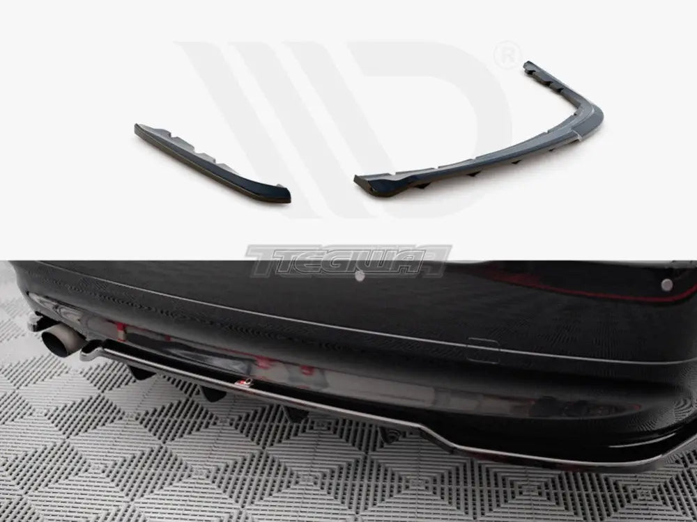 Maxton Design Central Rear Splitter Vertical Bars BMW 3-Series Sedan E90 04-08