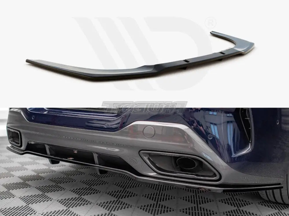 Maxton Design Central Rear Splitter Vertical Bars BMW 8-Series GRAN Coupe M-Pack G16 2019-