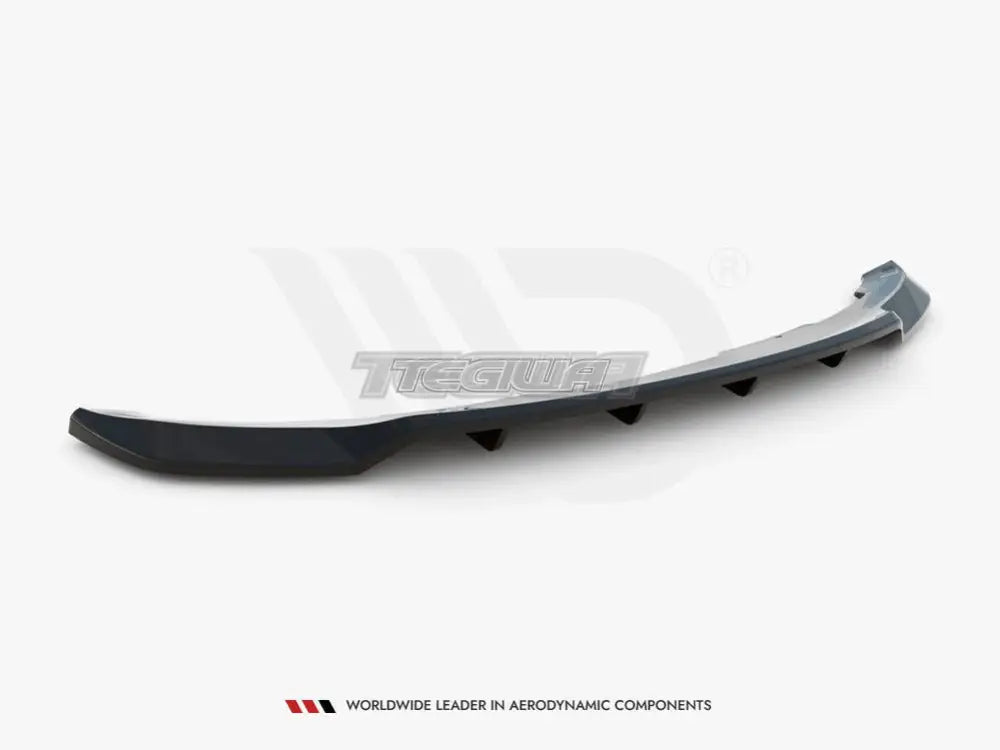 Maxton Design Central Rear Splitter Vertical Bars BMW I3 MK1 Facelift 17-22