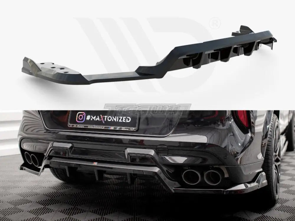 Maxton Design Central Rear Splitter Vertical Bars BMW X6 M F96