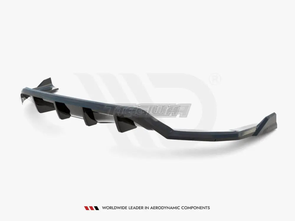 Maxton Design Central Rear Splitter Vertical Bars BMW X6 M Sport F16