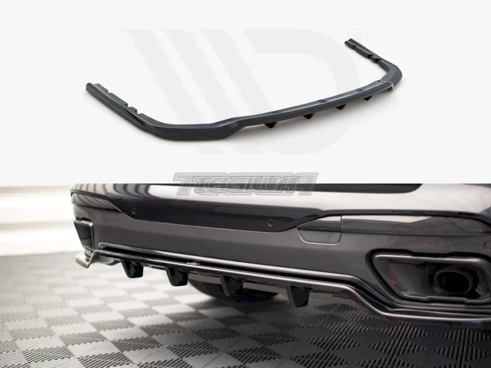 Maxton Design Central Rear Splitter Vertical Bars BMW X7 G07 2018-