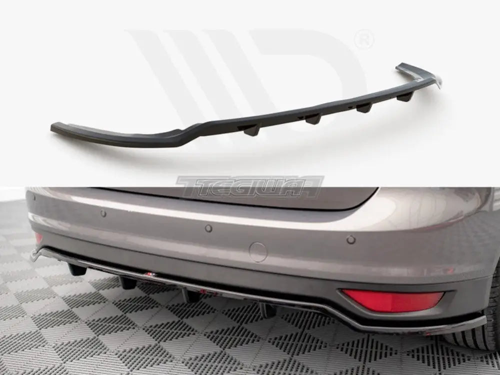 Maxton Design Central Rear Splitter Vertical Bars Ford C-max MK2 10-14