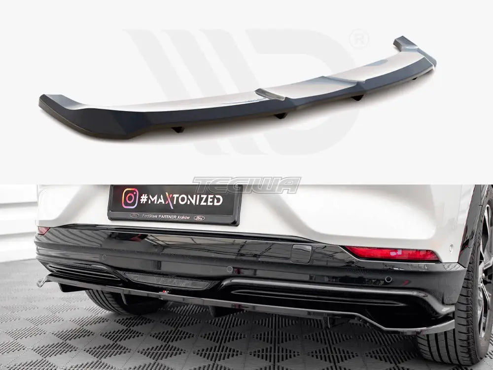 Maxton Design Central Rear Splitter Vertical Bars Ford Mustang Mach-e MK1