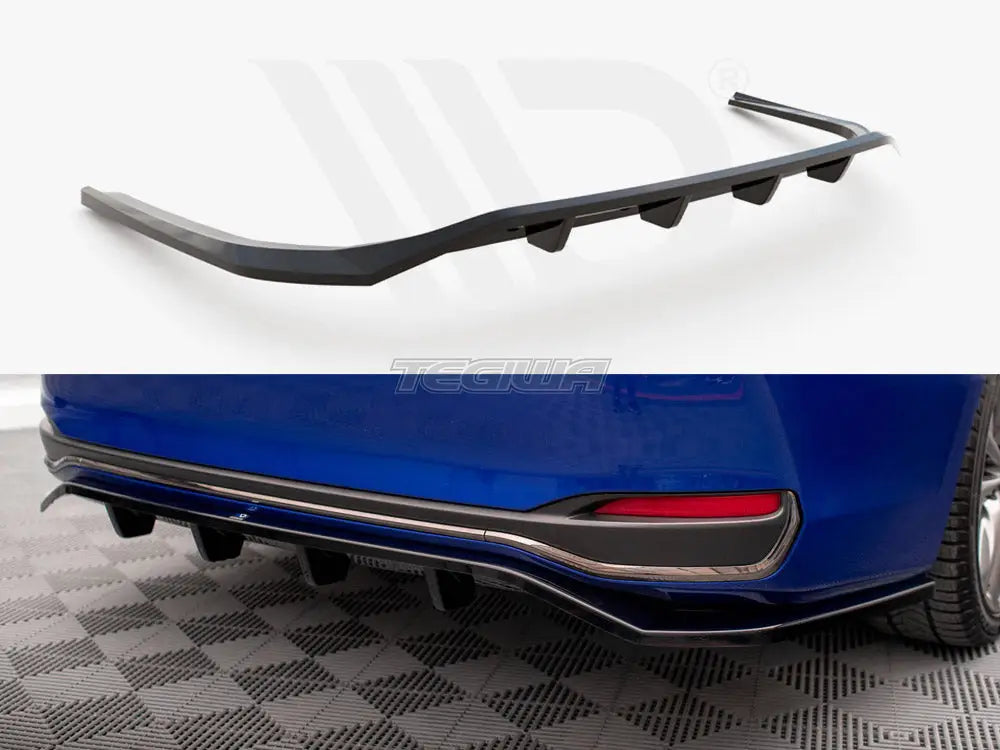 Maxton Design Central Rear Splitter Vertical Bars Lexus ES F Sport Mk7