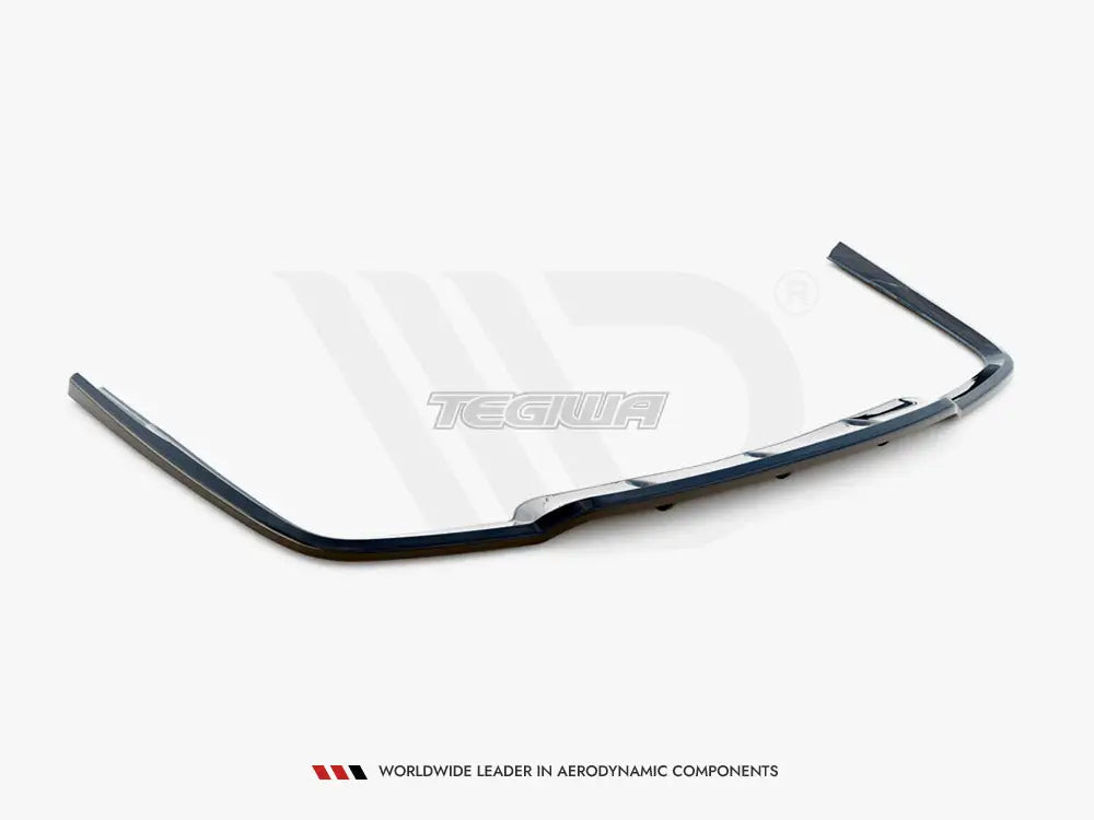 Maxton Design Central Rear Splitter Vertical Bars Lexus GS F Sport Hybrid MK4 L10 15-20