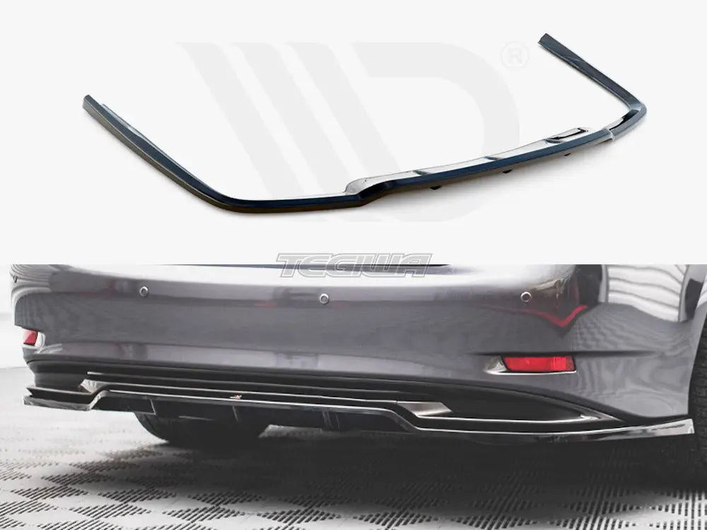 Maxton Design Central Rear Splitter Vertical Bars Lexus GS F Sport Hybrid MK4 L10 15-20