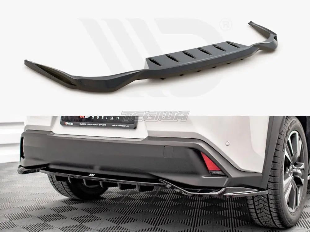 Maxton Design Central Rear Splitter Vertical Bars Lexus UX MK1 2018-