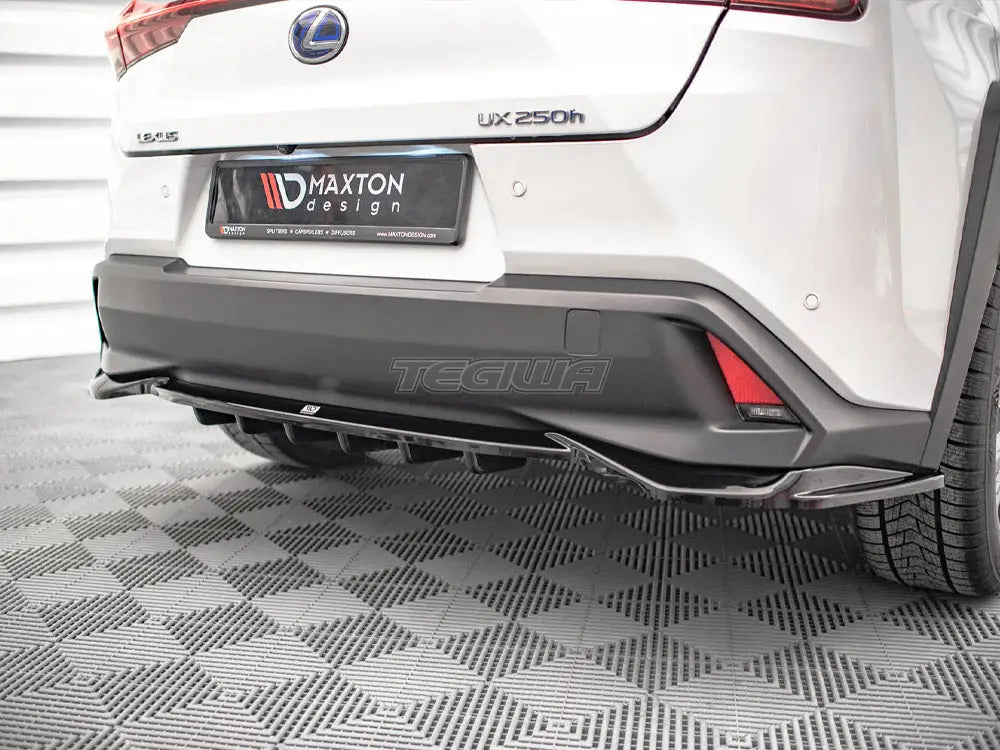 Maxton Design Central Rear Splitter Vertical Bars Lexus UX MK1 2018-