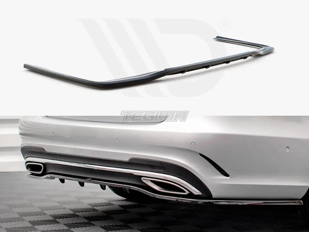 Maxton Design Central Rear Splitter Vertical Bars Mercedes E Amg-line Sedan W212 Facelift 12-16