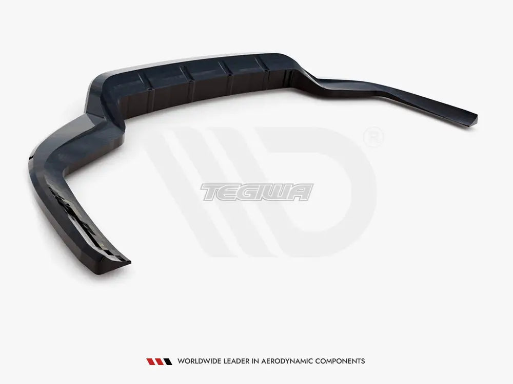 Maxton Design Central Rear Splitter Vertical Bars Porsche Panamera E-Hybrid 971 Facelift