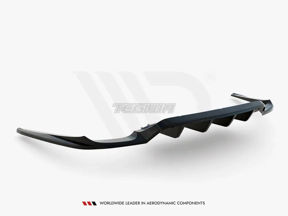 Maxton Design Central Rear Splitter Vertical Bars Porsche Panamera Turbo 970