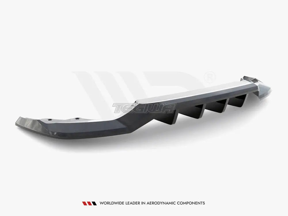 Maxton Design Central Rear Splitter Vertical Bars Skoda Karoq Sportline Mk1 Facelift