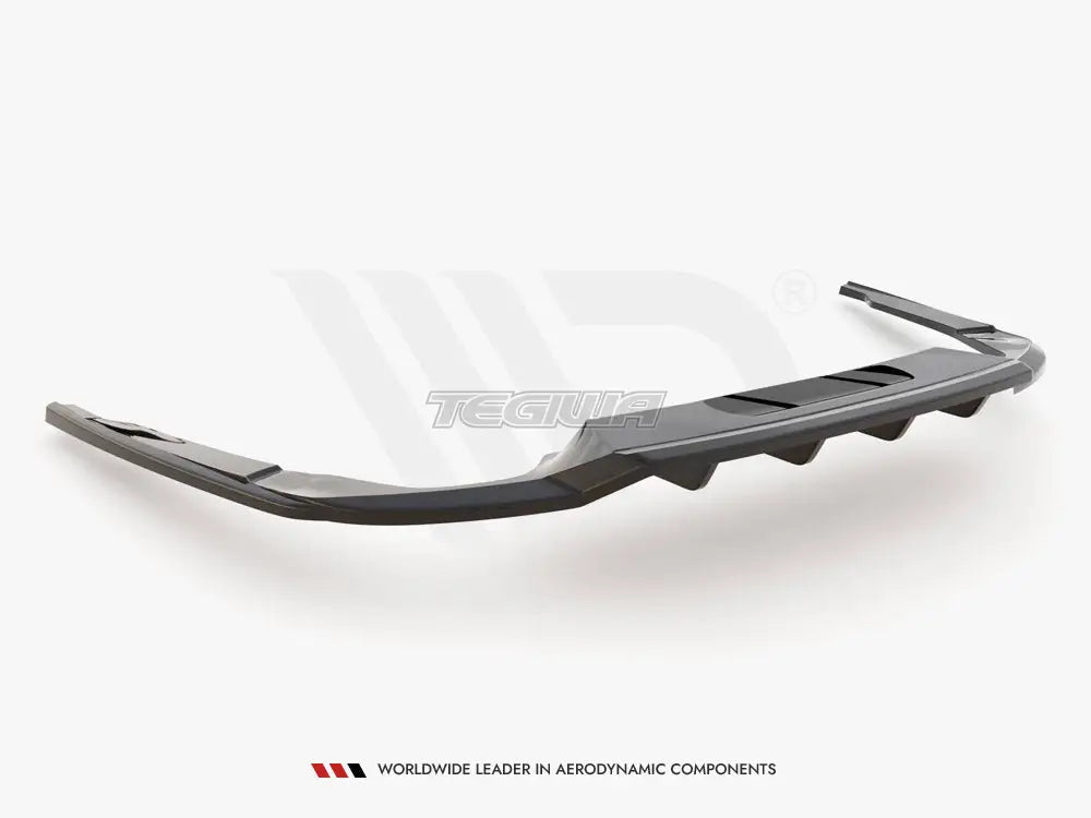 Maxton Design Central Rear Splitter Vertical Bars Skoda Octavia Sportline Mk4