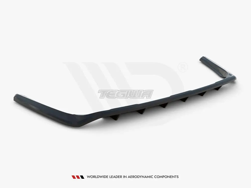 Maxton Design Central Rear Splitter Vertical Bars Toyota RAV4 MK5 2019-