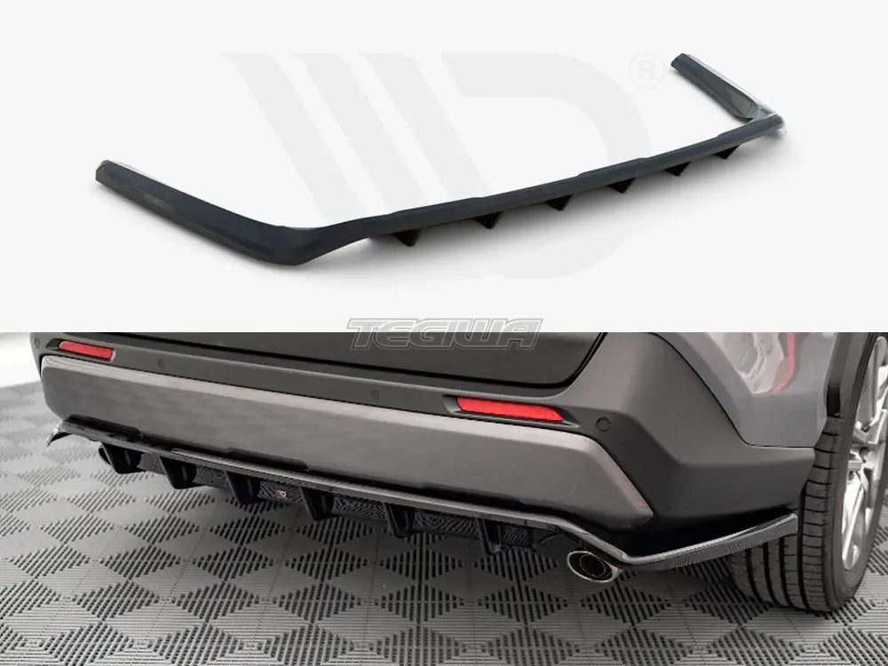 Maxton Design Central Rear Splitter Vertical Bars Toyota RAV4 MK5 2019-