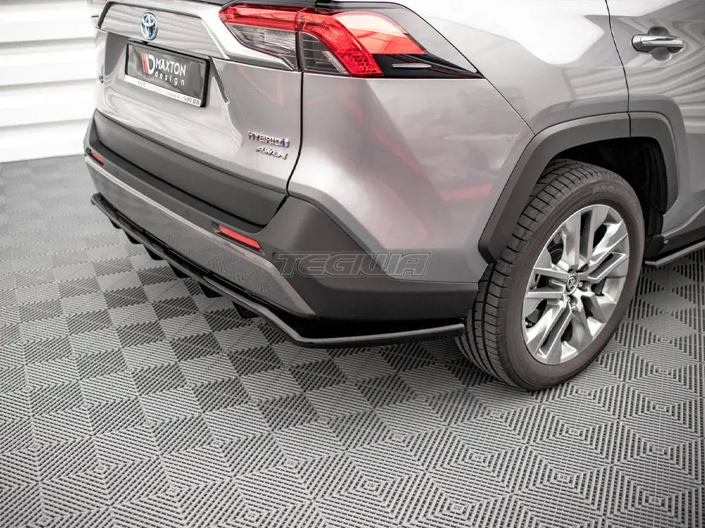 Maxton Design Central Rear Splitter Vertical Bars Toyota RAV4 MK5 2019-