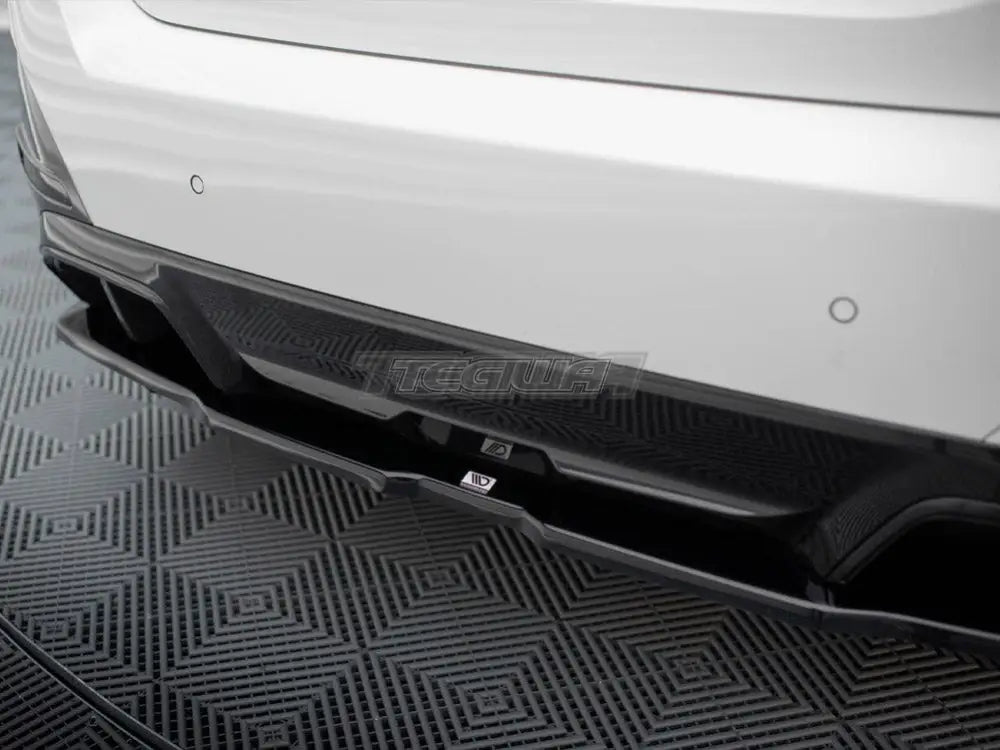 Maxton Design Central Rear Splitter Vertical Bars V.2 BMW i4 M-Pack G26