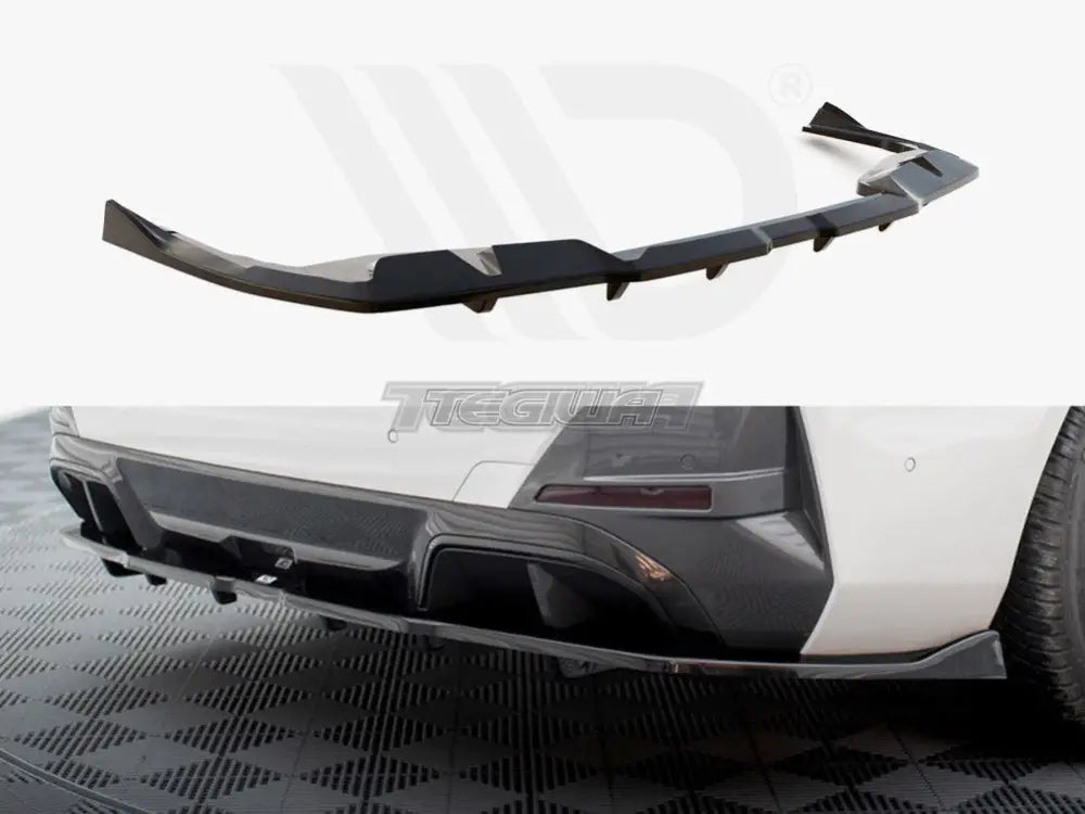 Maxton Design Central Rear Splitter Vertical Bars V.2 BMW i4 M-Pack G26