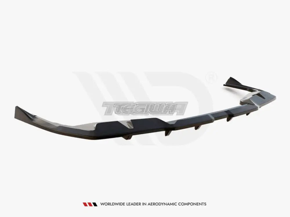 Maxton Design Central Rear Splitter Vertical Bars V.2 BMW i4 M-Pack G26