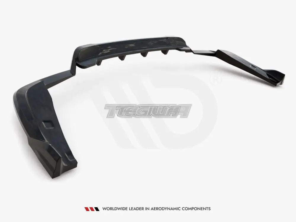 Maxton Design Central Rear Splitter Vertical Bars V.2 BMW X4 M-Pack G02