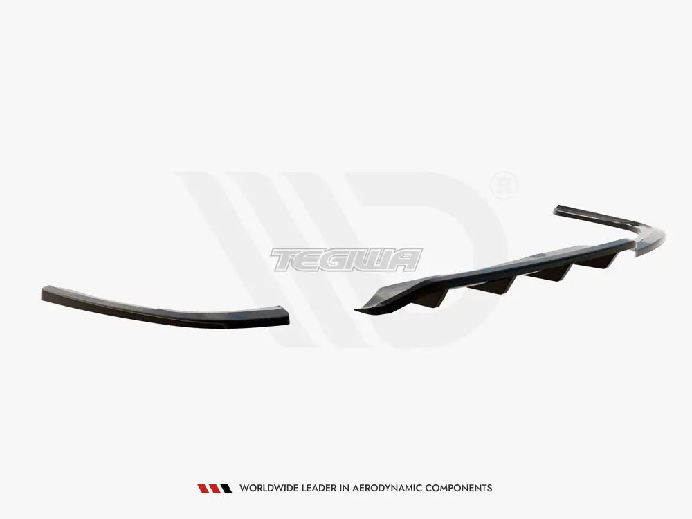 Maxton Design Central Rear Splitter Vertical Bars Vauxhall Insignia MK2 2017-