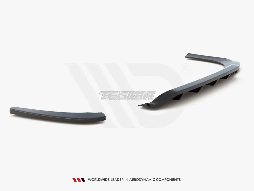 Maxton Design Central Rear Splitter Vertical Bars Volkswagen Passat CC 09-12