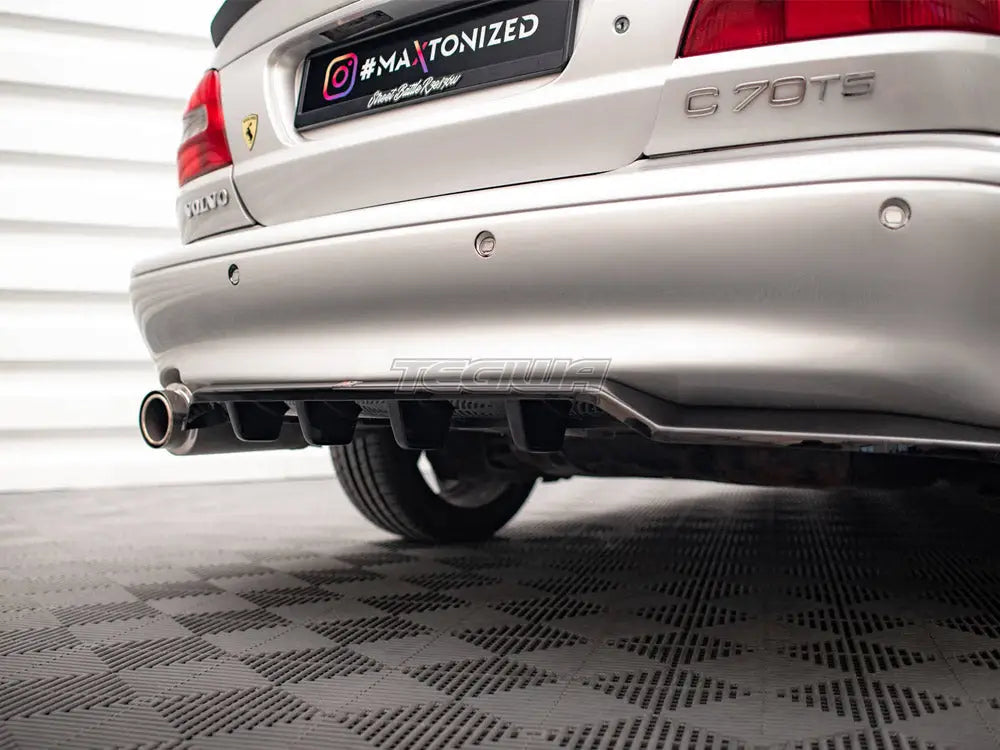 Maxton Design Central Rear Splitter Vertical Bars Volvo C70 Mk1