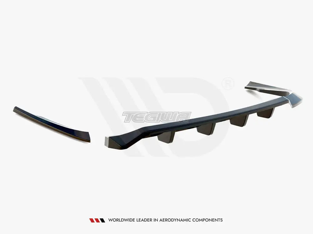 Maxton Design Central Rear Splitter Vertical Bars Volvo C70 Mk1