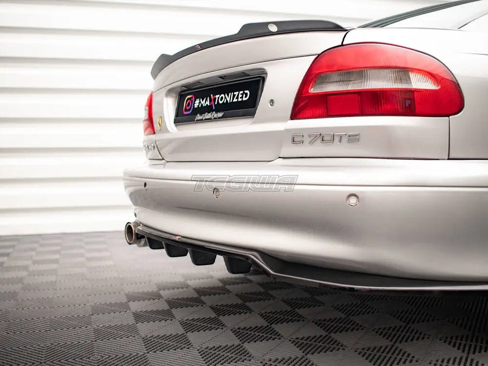 Maxton Design Central Rear Splitter Vertical Bars Volvo C70 Mk1