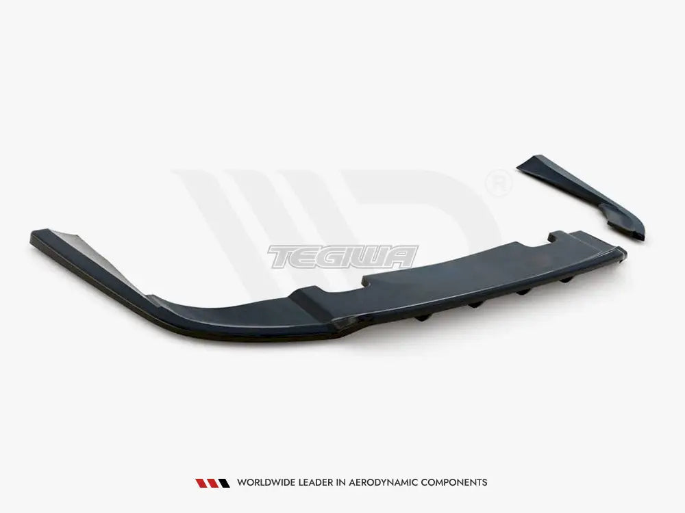 Maxton Design Central Rear Splitter Vertical Bars Volvo V90 MK2 16-20