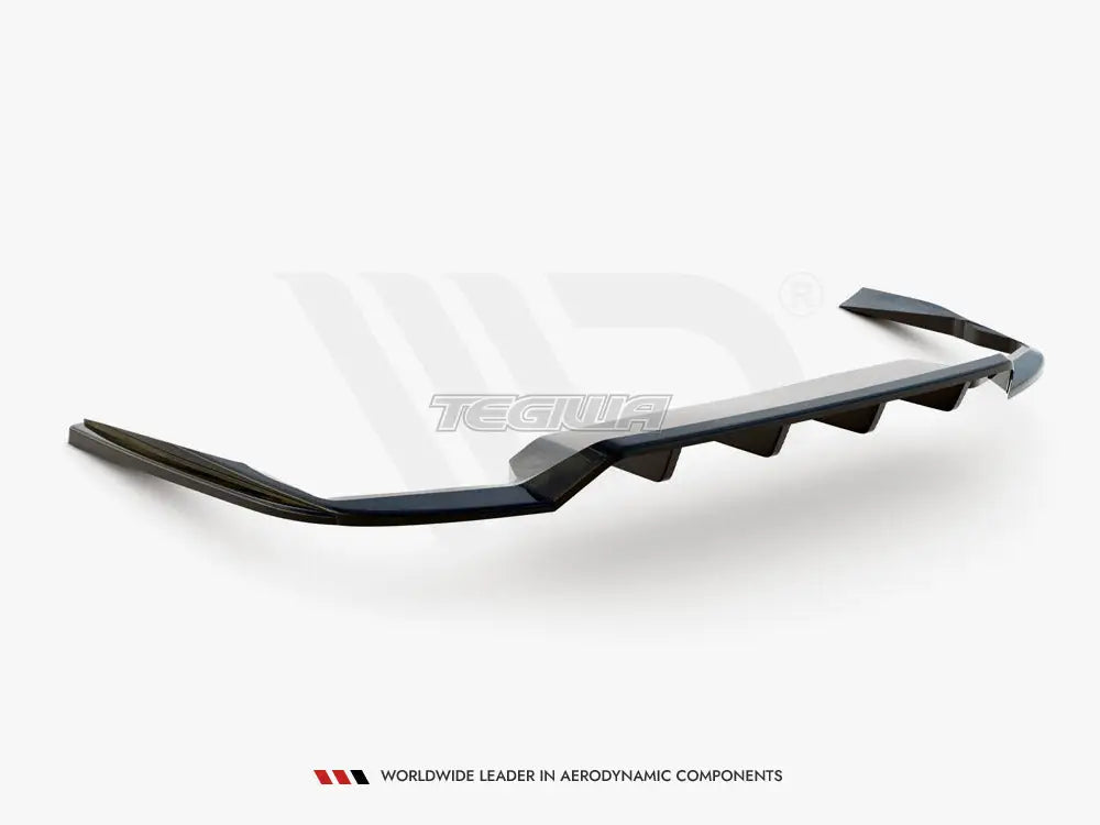 Maxton Design Central Rear Splitter Vertical Bars Volvo V90 R-Design Mk2