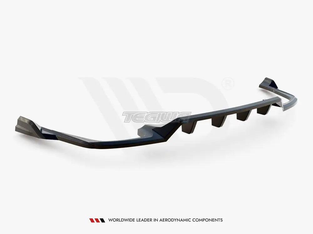 Maxton Design Central Rear Splitter Vertical Bars Volvo XC60 R-Design Mk2 Facelift