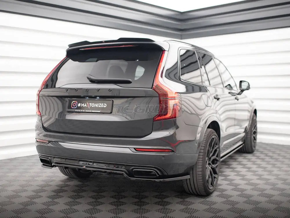 Maxton Design Central Rear Splitter Vertical Bars Volvo XC90 R-Design Mk2 Facelift