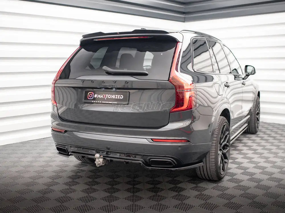 Maxton Design Central Rear Splitter Vertical Bars Volvo XC90 R-Design Mk2 Facelift